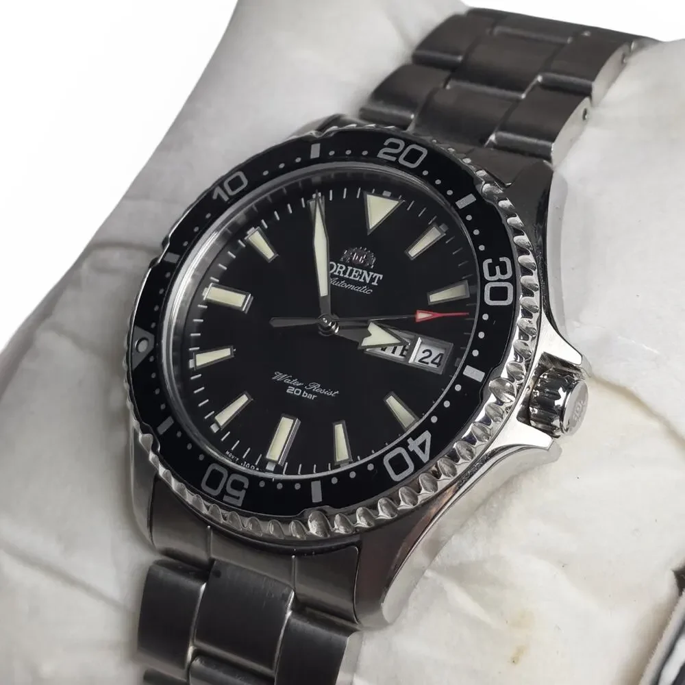 Orient Kamasu Automatic Diver Watch Black Dial RA-AA0001B19B Box